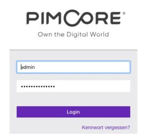 Pimcore Login